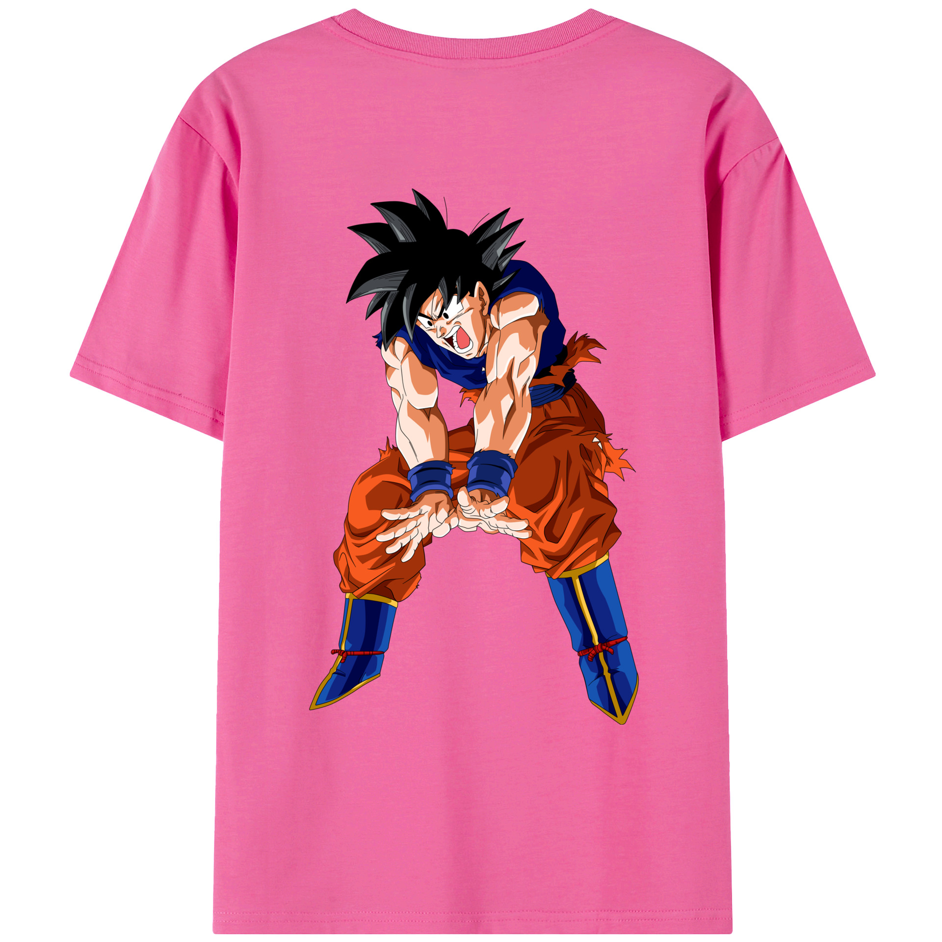 （画像用） ドラゴンボール 孫悟空（そん ごくう）Son Goku カカロット DRAGON BALL Kakarotto レディース半袖Tシャツ(バックプリント)
